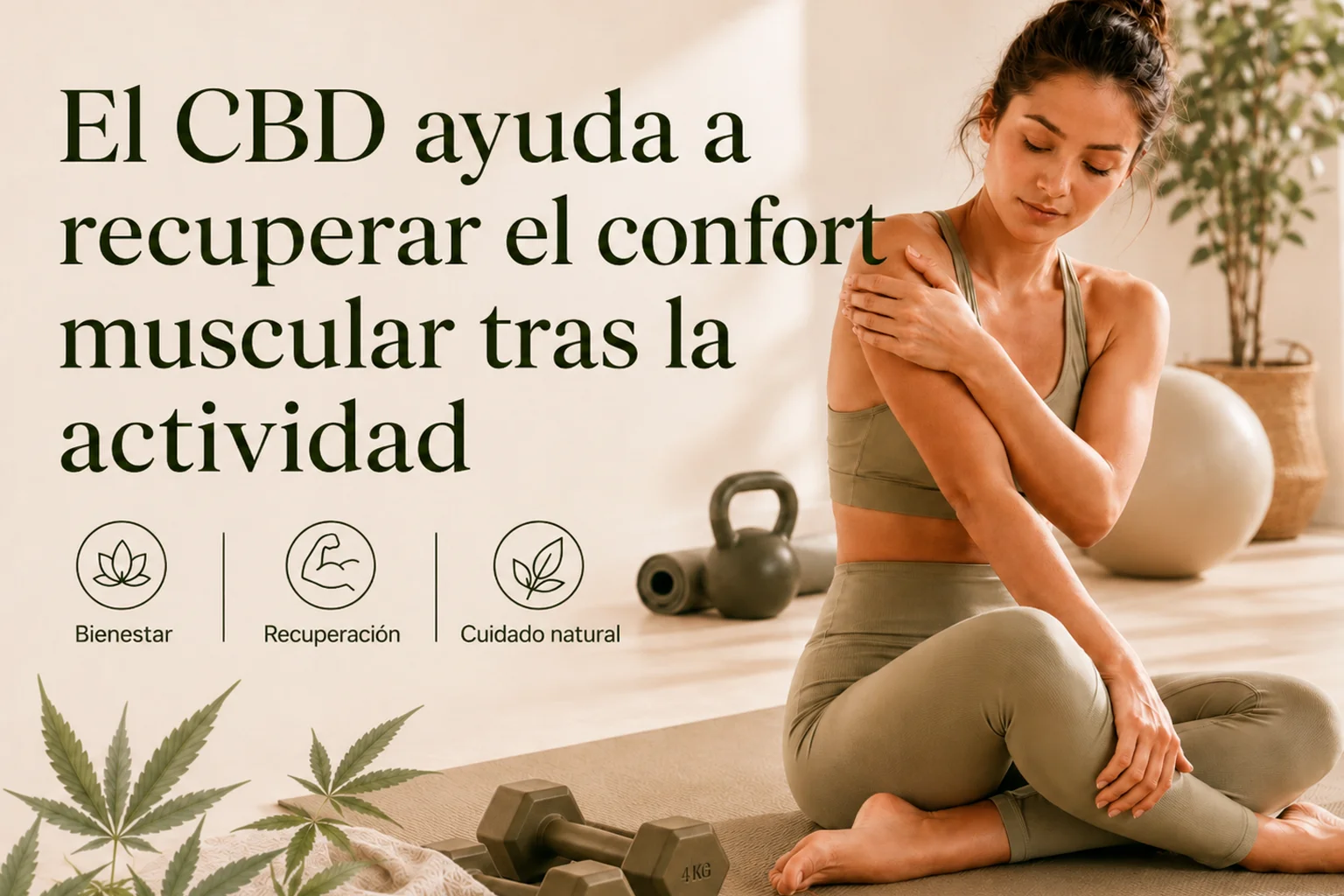 CBD para recuperar el confort muscular tras la actividad